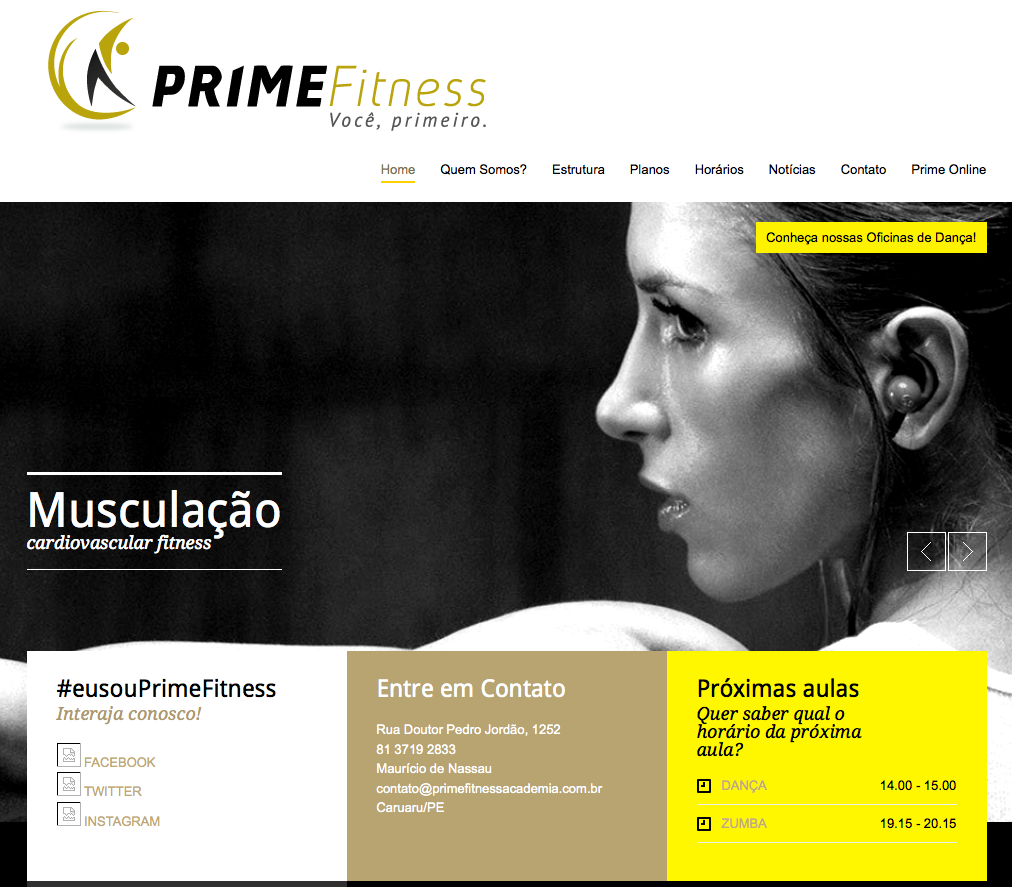 UI | Academia Prime Fitness